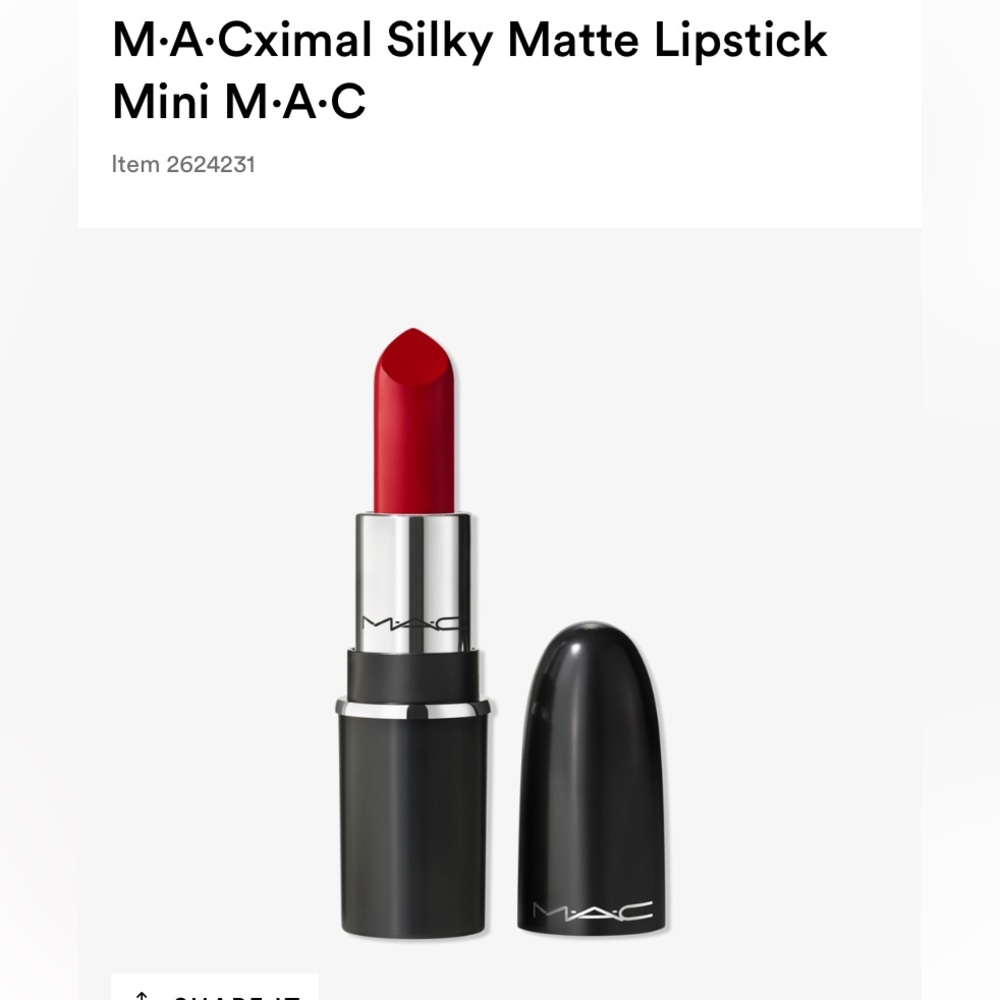 Mini Mac•ximal Lipstick in shade Ruby Woo